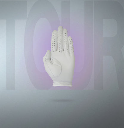 Ladies Premium Right hand white golf glove