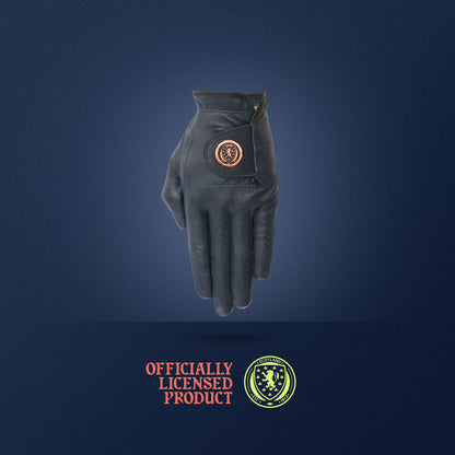 Official Scottish FA Blue Leather Golf Glove & Metal Ball Marker